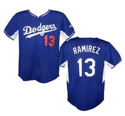 April 27, 2014 Colorado Rockies vs. Los Angeles Dodgers - Hanley Ramirez  Replica Jersey - Stadium Giveaway Exchange