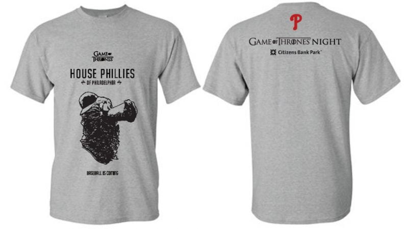 black phillies t shirt