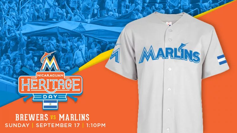 September 17, 2017 Miami Marlins - Nicaraguan Heritage Day Jersey - Stadium  Giveaway Exchange