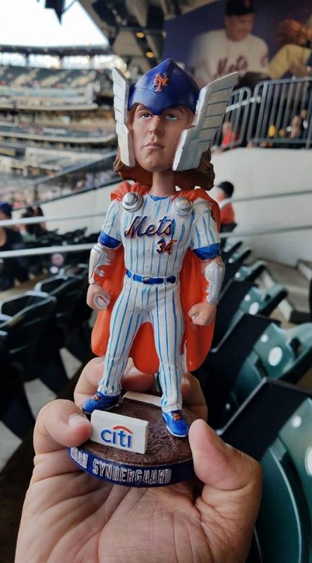 August 4, 2018 New York Mets - Noah Syndergaard as Thor Bobblehead