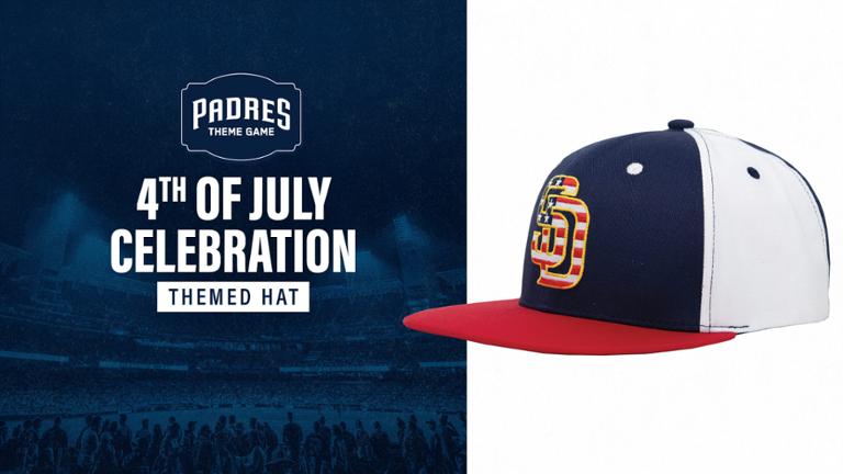 June 30 - July 3 San Diego Padres - 4th of July-themed Padres hat - Stadium  Giveaway Exchange