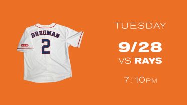 September 28, 2021 Houston Astros - Alex Bregman Replica White Jersey -  Stadium Giveaway Exchange