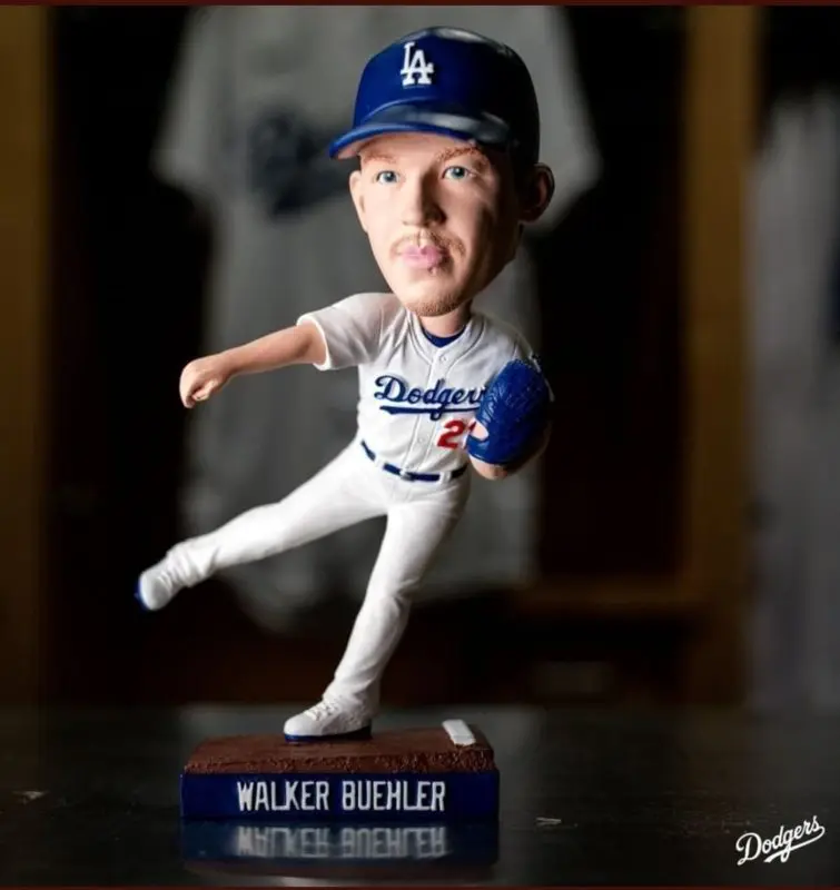 Walker Buehler Los Angeles Dodgers City Connect Bobblehead Officially Licensed by MLB