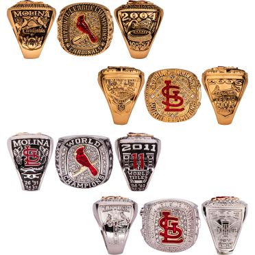 June 11, 2022 St Louis Cardinals - Molina and Wainwright Mystery  Championship Replica Rings - Stadium Giveaway Exchange