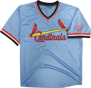 August 12, 2022 St Louis Cardinals - Adult Embroidered 1982 V-Neck Jersey -  Stadium Giveaway Exchange