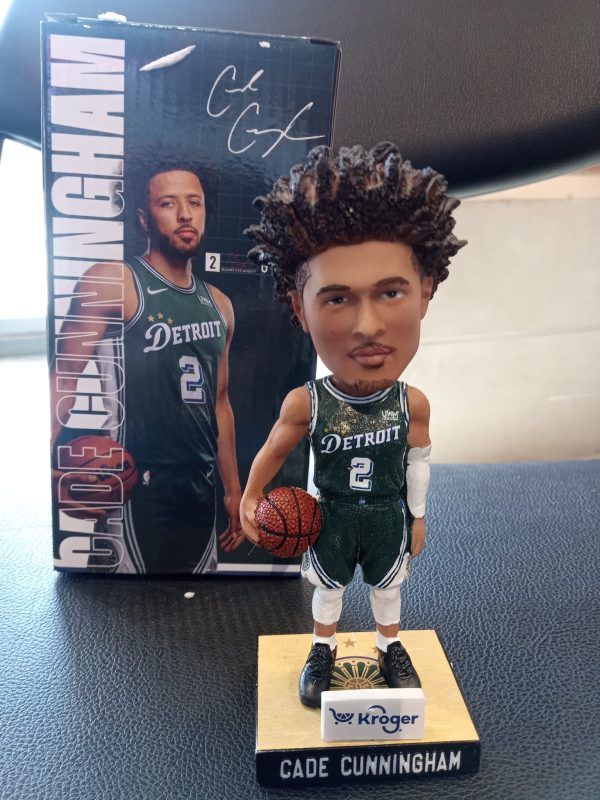 Cade Cunningham Detroit Pistons 2023 City Jersey Bobblehead Officially Licensed by NBA