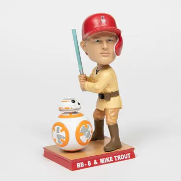 Mike Trout Los Angeles Angels 2023 City Connect Field Stripe Bighead B FOCO