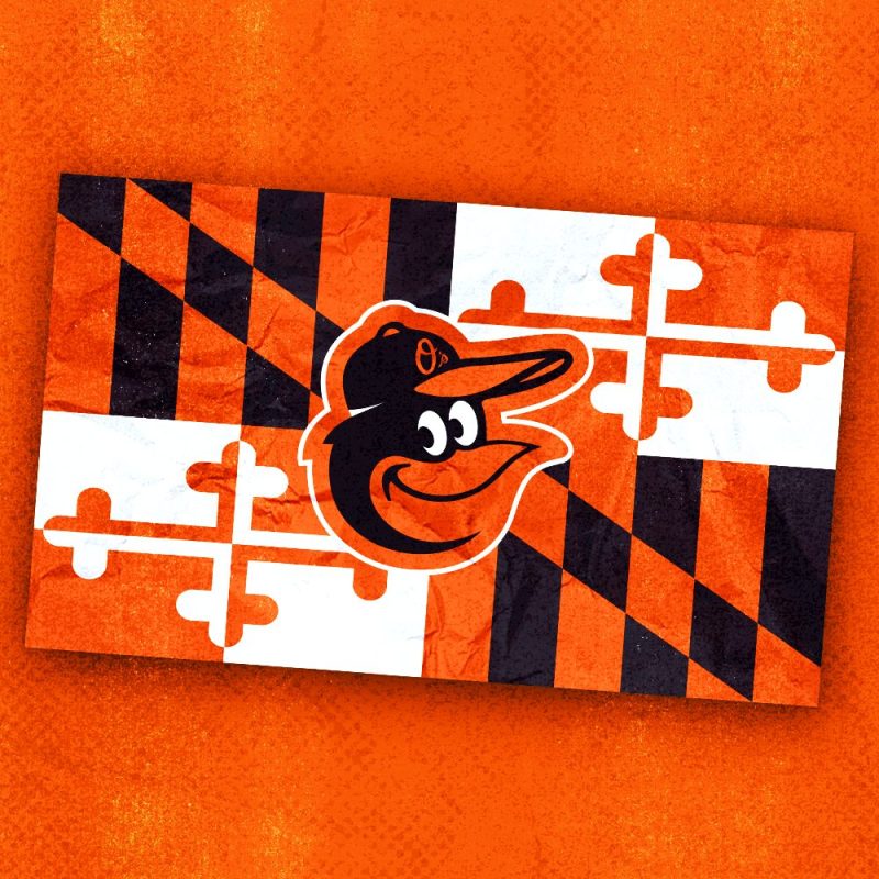 August 25, 2023 Baltimore Orioles Orioles Wearable Flag Stadium