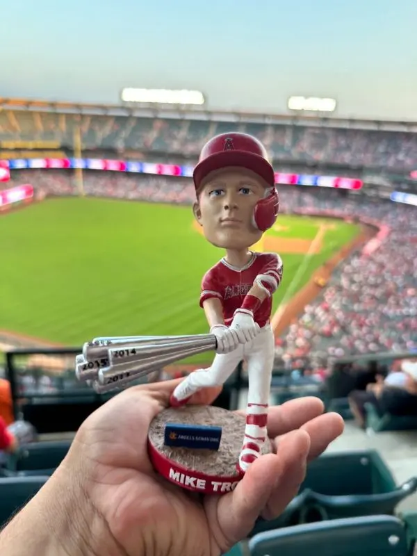 Mike Trout Los Angeles Angels 2023 City Connect Field Stripe Bighead  Bobblehead in 2023